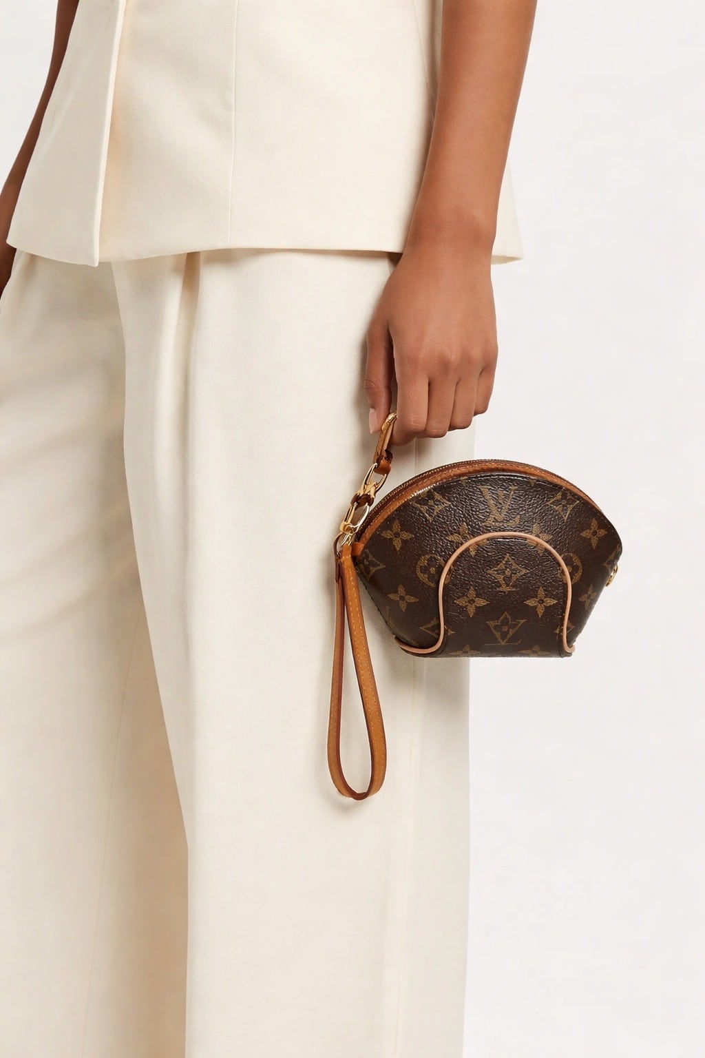 Pre Owned LOUIS VUITTON Monogram Mini Elipse Wriselet