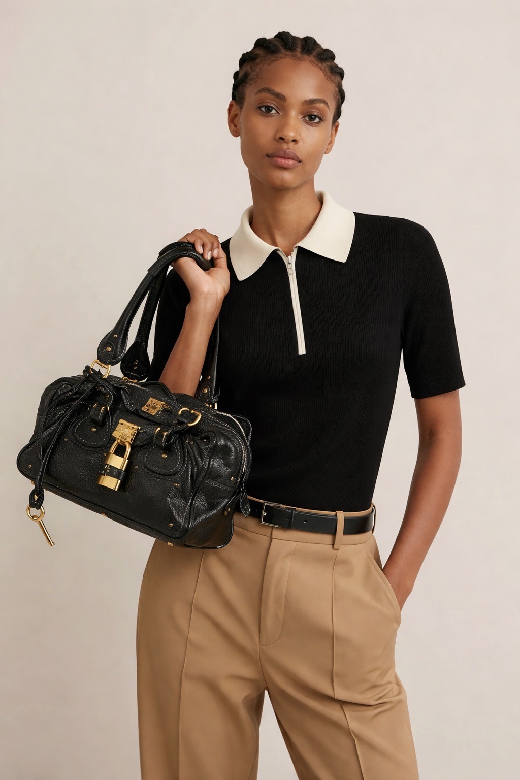 Pre Owned CHLOE Paddington Satchel Handle Bag