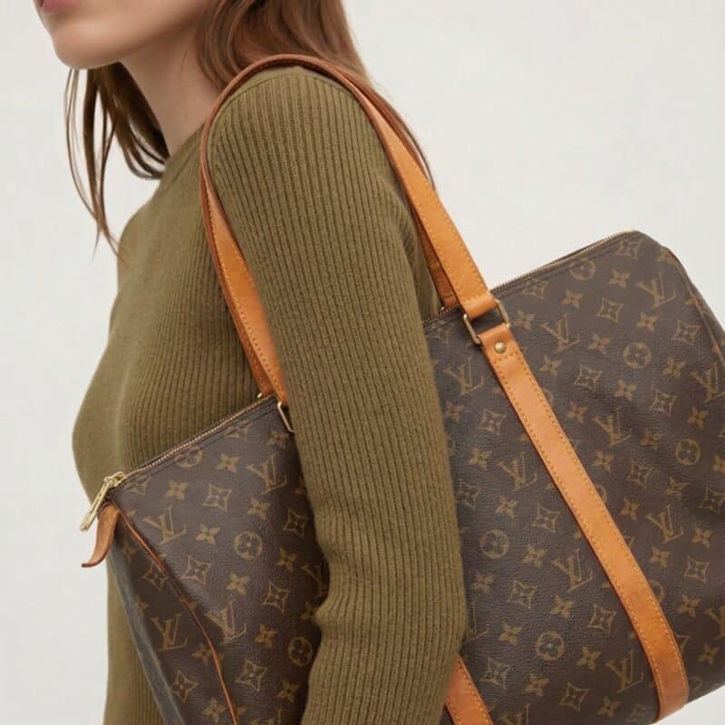Pre Owned LOUIS VUITTON Sac Flanerie 50 monogram canvas shoulder bag