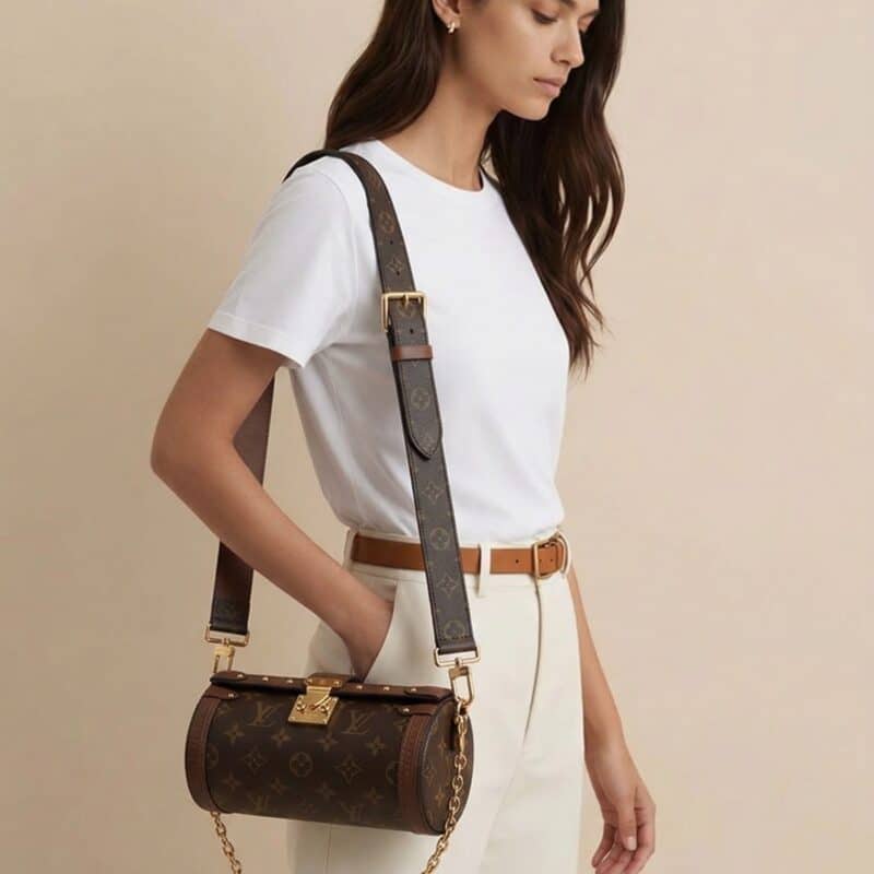 Pre Owned LOUIS VUITTON Papillon Trunk handbag in Monogram canvas.