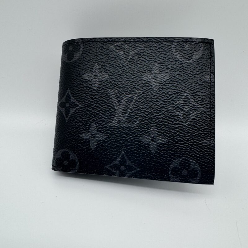 Pre Owned LOUIS VUITTON Monogram Eclipse Portefeuille Mens Bi Fold Wallet