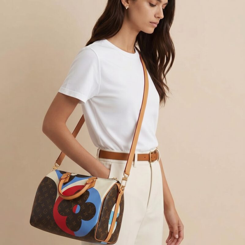 Pre Owned Louis Vuitton Limited Edition Game On Monogram Speedy Bandouliere 30 Shoulder Bag