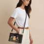 Pre Owned LOUIS VUITTON Petite Malle Inside lined w/Sheepskin Leather Removable Strap