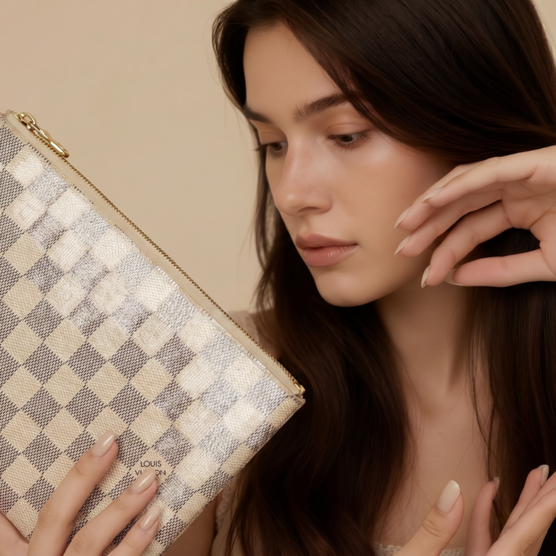 Pre Owned Azur Neverfull GM Pouch