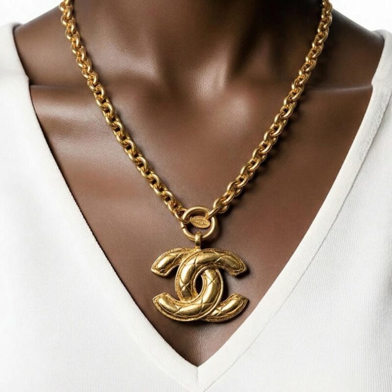 Pre Owned Metalasse 24K Gold Plated 22 Inch Pendant Necklace