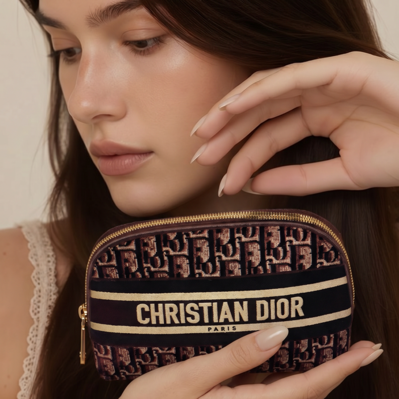 Pre Owned CHRISTIAN DIOR Cosmetic Pouch