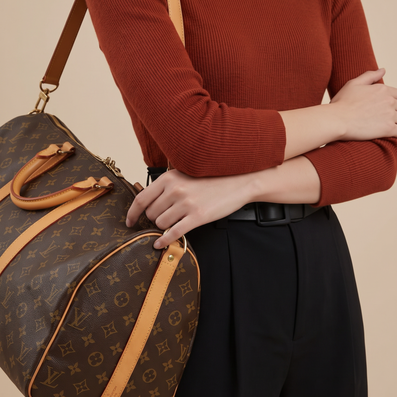 Pre-Owned LOUIS VUITTON Monogram Keepall 60 Top Handle Luggage