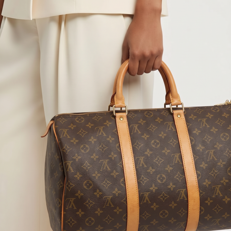 Pre-Owned LOUIS VUITTON Monogram Keepall 55 Top Handle Luggage