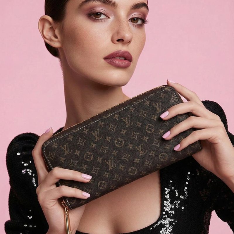 Pre-Owned Louis Vuitton Mini Lin Zippy Wallet