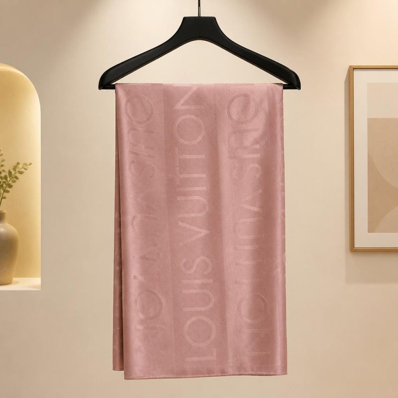 Pre-Owned Louis Vuitton Silk Echarpe Mania Neck Scarf Iconic Logo